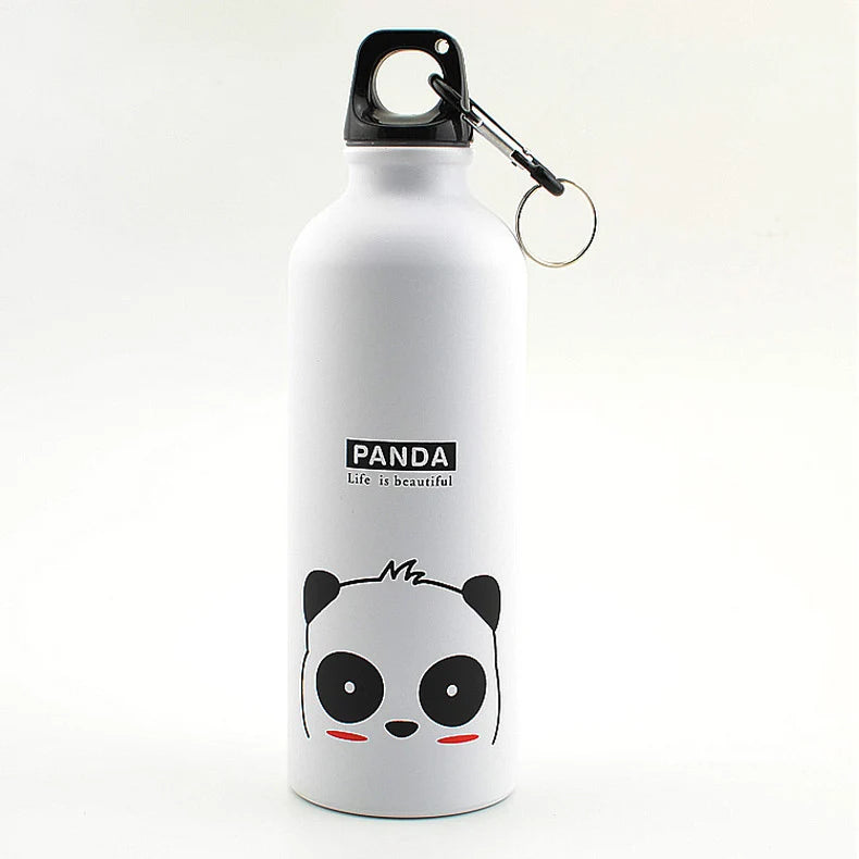 500ml Children's Cartoon Pattern Aluminum Sports Water Bottle Stainless Steel Water Bottle with Lid Thermos for Water Bottles