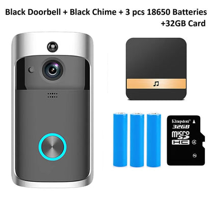 Video Doorbell WI-FI - 1080p HD video, improved motion detection, easy installation (NEW 2024)