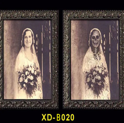 3D Halloween Face Changing Ghost Portrait