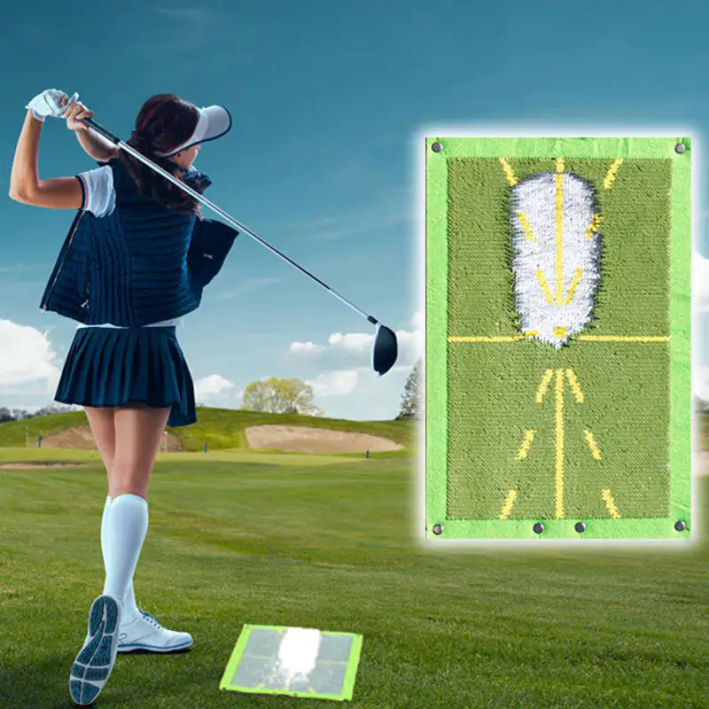 Precision Golf Swing Training Mat