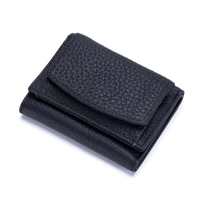 Leather Mini Short Wallet For Women