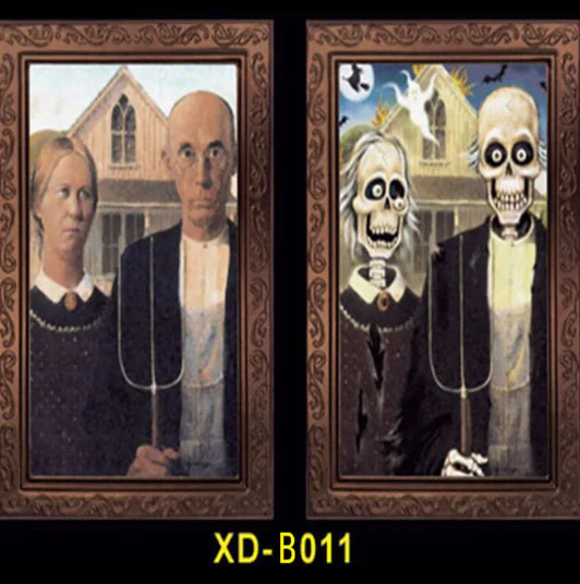 3D Halloween Face Changing Ghost Portrait