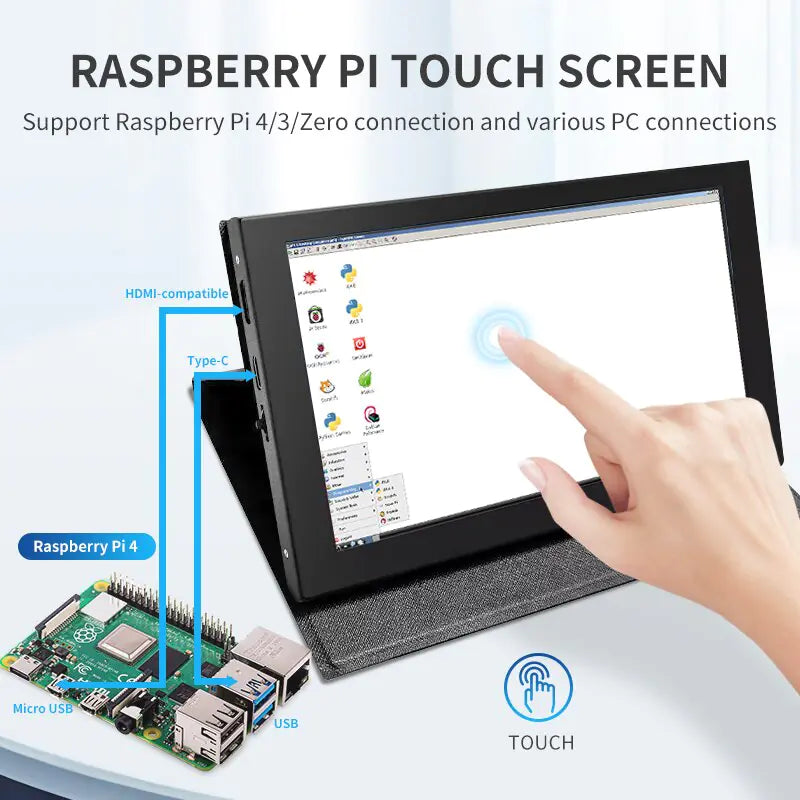 Touch Screen 7-Inch Raspberry Pi 4