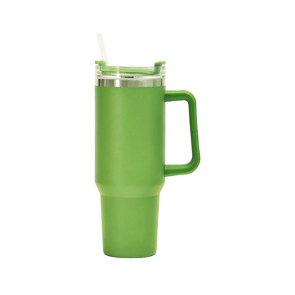 Quenchery 40 oz Tumbler With Handle Insulated Mug With Straw Lids Stainless Steel Coffee Thermos Cup In-Car Vacuum Bottle