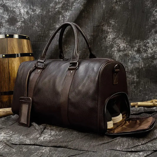 Cobatuba Genuine Leather Travel Bag