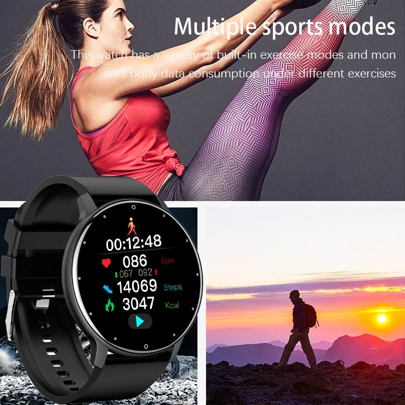 Sport-Smartwatch für Herren mit Voll-Touchscreen