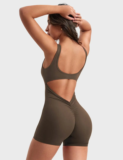 Nova Jumpsuits for Women, V Back Rompers for Women Seamless One Piece