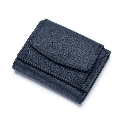 Leather Mini Short Wallet For Women