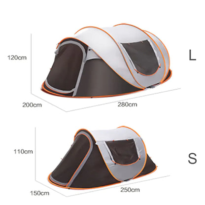 Pop Up Tent 2-3 Person Camping Tent Waterproof Hiking Canopy Shelter For Outdoor