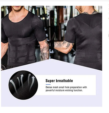 Kompressions-Bodybuilding-Shirt Herren