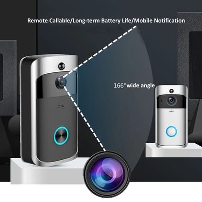 Video Doorbell WI-FI - 1080p HD video, improved motion detection, easy installation (NEW 2024)