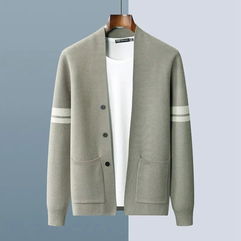 Heritage Elegance Merino Wool Cardigan