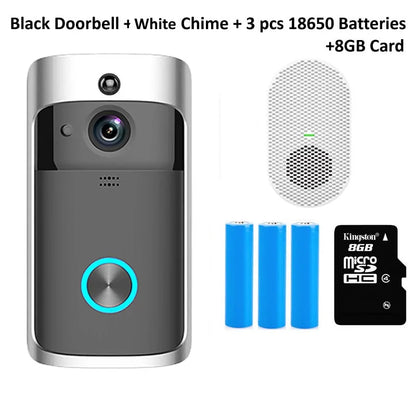 Video Doorbell WI-FI - 1080p HD video, improved motion detection, easy installation (NEW 2024)